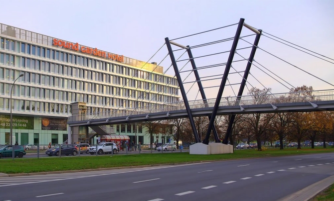 kładka w Warszawie